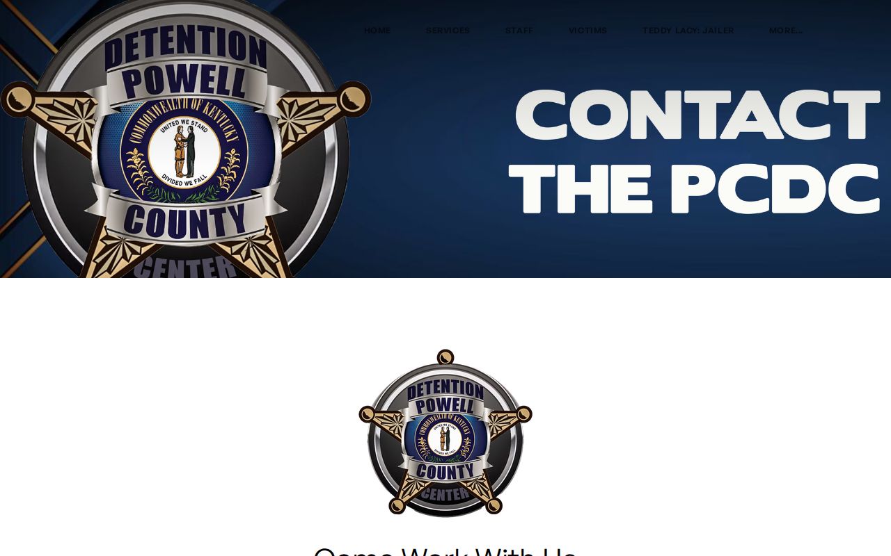 Powell County Detention Center release record request contact form